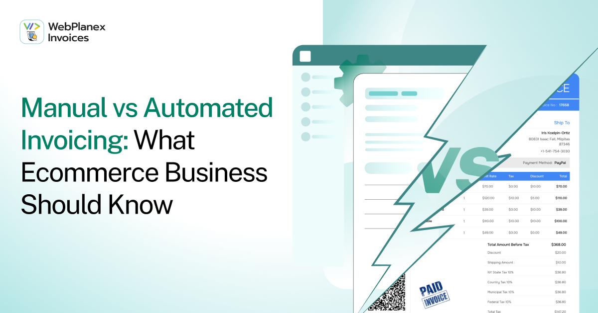 Manual vs automated invoicing comparison for ecommerce businesses