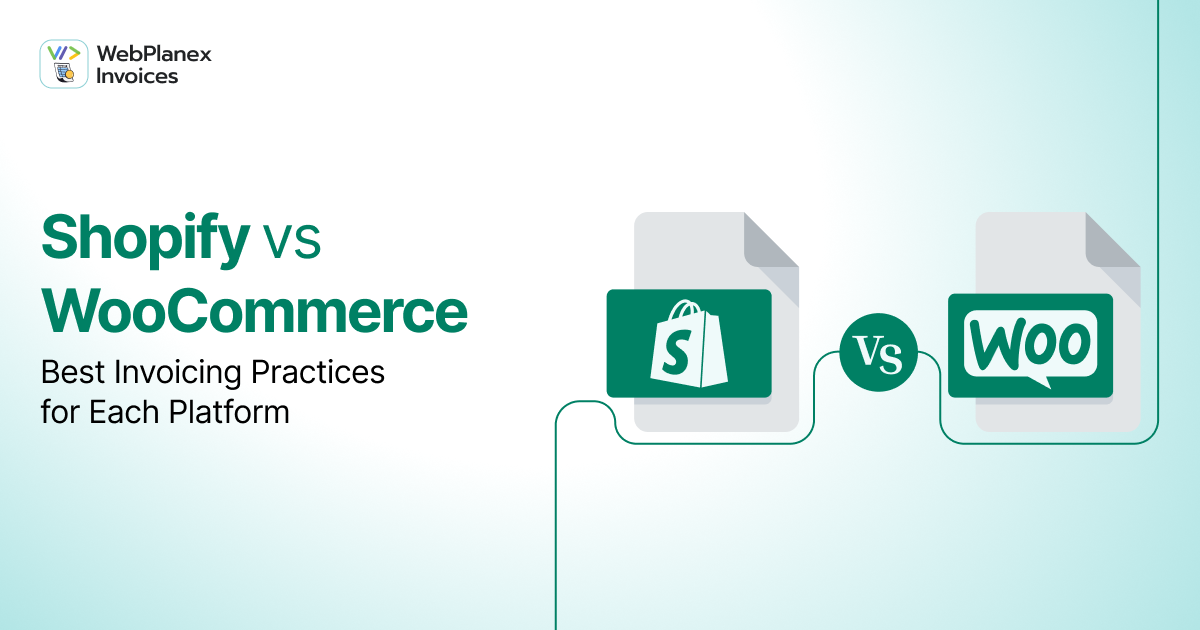 Shopify vs WooCommerce invoicing tools and automation features
